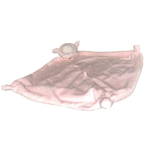 Angel Dear Pink Lamb Security Blanket Lovey Plush Knots Baby Nursery Toy Pastel - Picture 4 of 11